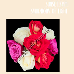 Rose posy - Large Calico Bag Design