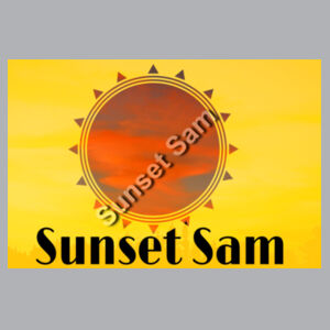 Cornfield Sunset on back - AS Colour Mens Relax Crew Design