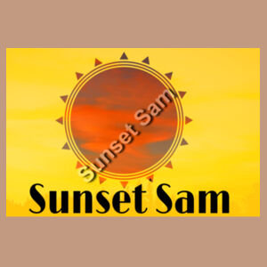 Cornfield Sunset on back - AS Colour Men's Denim Wash Shirt Design