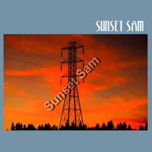 Sunset Powerline - AS Colour Denim Carrie Tote Design
