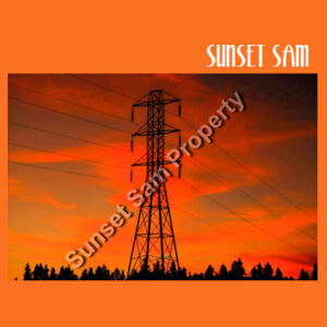 Sunset Powerline - Tote Bag Design