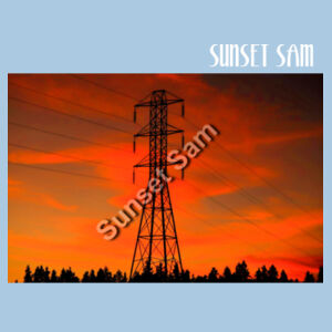Sunset Powerline - Cloke Womens Origin Hoodie Design