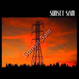 Sunset Powerline - AS Colour Women's Relax Crop Crew Design