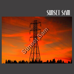 Sunset Powerline - AS Colour Women's Faded Relax Crew Design