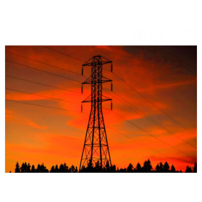 Sunset Powerline - AS Colour Womens Martina Crop Tank Design