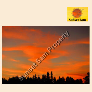 Sunset Swirl - Large Natural Canvas Santa Sack Design