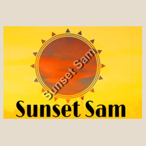 Sunset Swirl, Photo on back - AS Colour Mens Staple Organic Tee Design