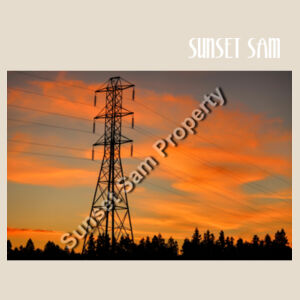 Sunset Powerswirl - Heavy Duty Canvas Tote with Gusset  Design