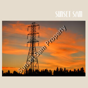 Sunset Powerswirl - Heavy Duty Canvas Tote Bag Design