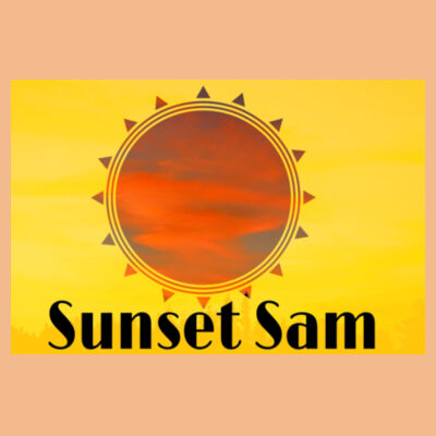 Sunset Powerswirl, photo on back - AS Colour Mens Supply Hood Design