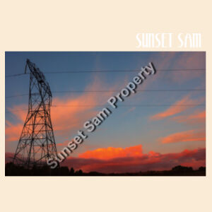 Sunset Line - Drawstring Backpack Design