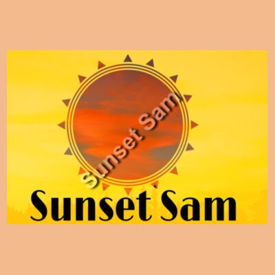 Sunset Line, photo on back - AS Colour Mens Supply Hood Design