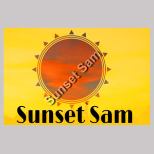 Sunset Line, photo on back - AS Colour Mens Stencil United Crew  Design