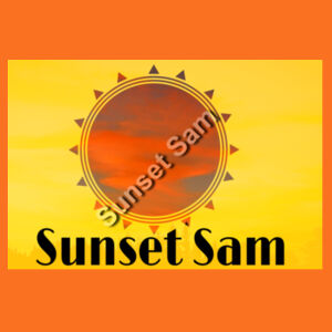 Sunset Line, photo on back - AS Colour Mens Supply Crew Design