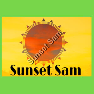 Sunset Line, photo on back - Gildan Mens Heavy Cotton T-Shirt Design