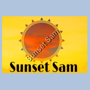 Sunset Line, photo on back - Alstyle Mens Tee Design