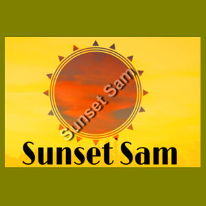 Sunset Line, photo on back - AS Colour Mens Block T shirt Design