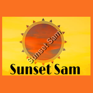 Sunset Cow, photo on back - AS Colour Mens Supply Crew Design