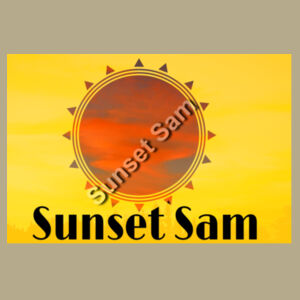 Sunset Cow, photo on back - AS Colour Mens Staple Longsleeve Tee Design