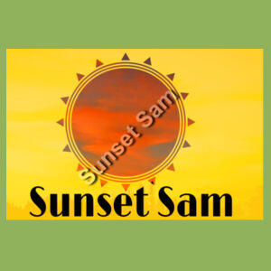 Sunset Cow, photo on back - Gildan Mens Softstyle T-Shirt Design