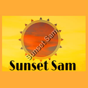 Sunset Star Glow, back - AS Colour Mens Supply Crew Design