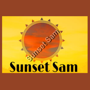 Sunset Star Glow, back - Urban Collab Mens The Broad Crewneck Design