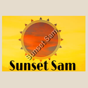 Sunset Star Glow, back - AS Colour Mens Staple Organic Longsleeve Tee Design