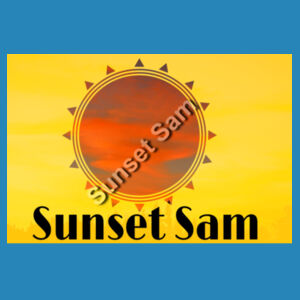 Sunset Star Glow, back - AS Colour Mens Staple T shirt Design