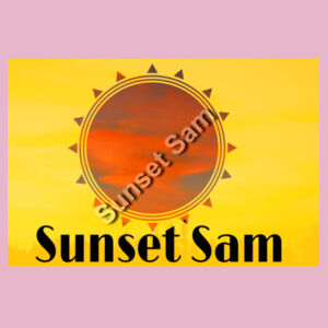 Sunset Star Glow, back - Cloke Mens Outline Tee Design