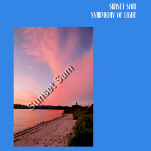 Beach sunset, front - Cloke Womens Silhouette Tee V2 Design