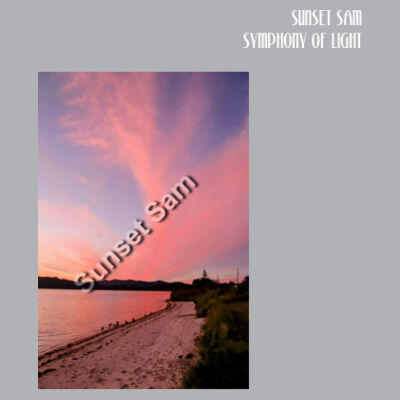 Beach sunset, front - Cloke Womens Campfire Zip Hoodie V2 Design