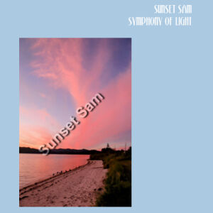 Beach sunset, front - Cloke Womens Origin Hoodie Design