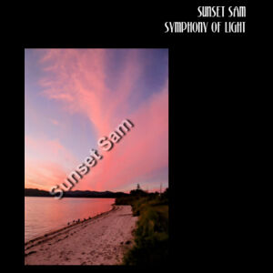 Beach sunset, front - AS Colour Women's Relax Crop Crew Design