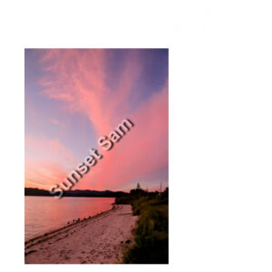 Beach sunset, front - AS Colour Womens Maple Tank Design