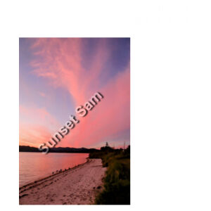 Beach sunset, front - AS Colour Womens Martina Crop Tank Design