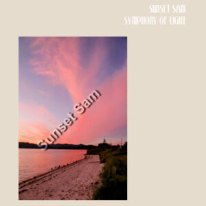 Beach sunset, front - AS Colour Womens Maple Organic Tee Design