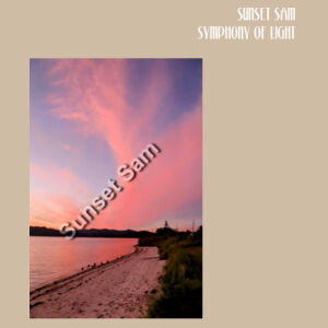 Beach sunset, front - AS Colour Womens Maple Curve Tee Design