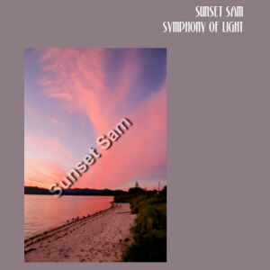 Beach sunset, front - AS Colour Womens Premium Crew Design