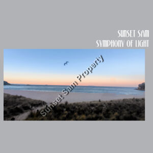 Peaceful Beach, front - AS Colour Parcel Tote Design