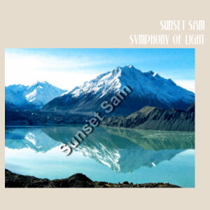 Lake Tasman Reflections, front - Calico Tote Bag - Thread Project Design