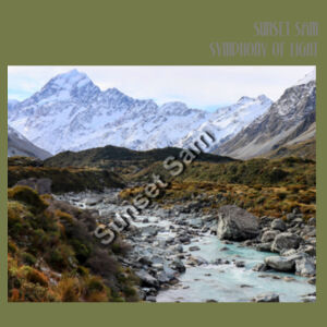 Curved creek from Mount Aoraki, front - AS Colour Carrie Half Apron Design