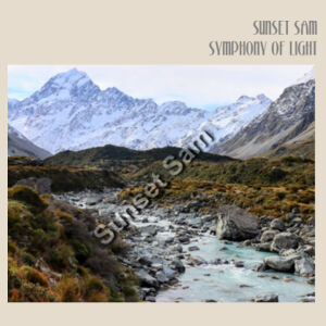 Curved creek from Mount Aoraki, front - Calico Tote Bag - Thread Project Design