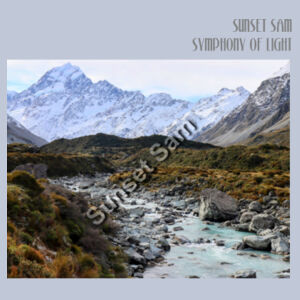 Curved creek from Mount Aoraki, front - AS Colour Womens Relax Hood Design