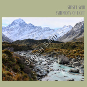 Curved creek from Mount Aoraki, front - AS Colour Womens Stencil Hood Design
