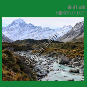 Curved creek from Mount Aoraki, front - Cloke Womens Origin Hoodie Design