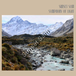 Curved creek from Mount Aoraki, front - AS Colour Womens Relax Crop Hood Design