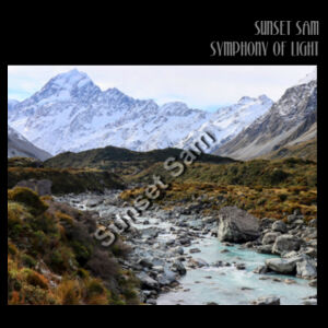 Curved creek from Mount Aoraki, front - JB's Ladies Full Zip Fleecy Hoodie Design