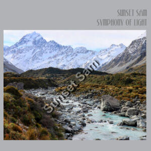 Curved creek from Mount Aoraki, front - AS Colour Womens Sunday Singlet Design