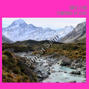 Curved creek from Mount Aoraki, front - JB's Ladies Tee Design