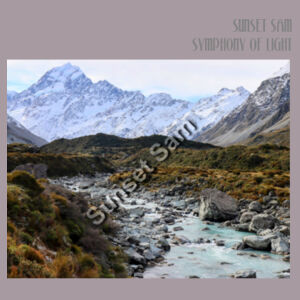 Curved creek from Mount Aoraki, front - AS Colour Womens Martina Crop Tee Design